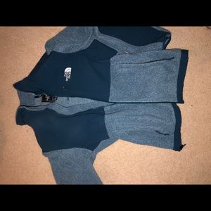 Blue north face jacket